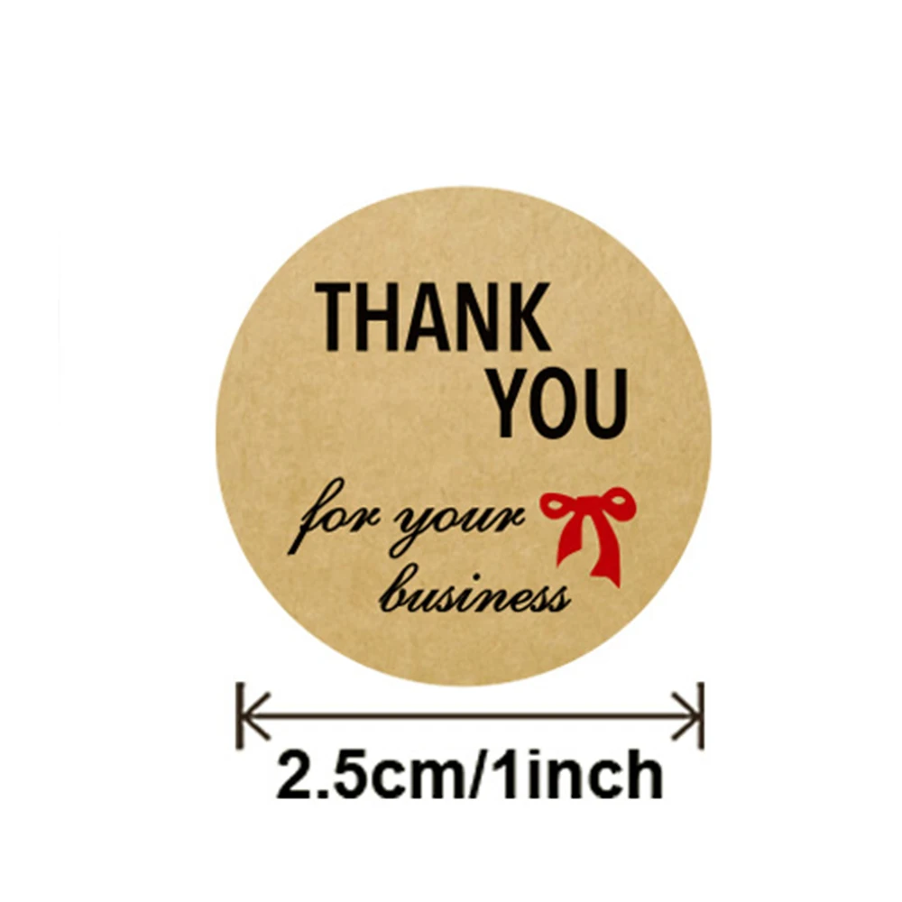 Thank You For Your Business Sticker 50- 500pcs Handmade Gift Stickers Baked Sealling Sticker Decoration Scrapbook Label