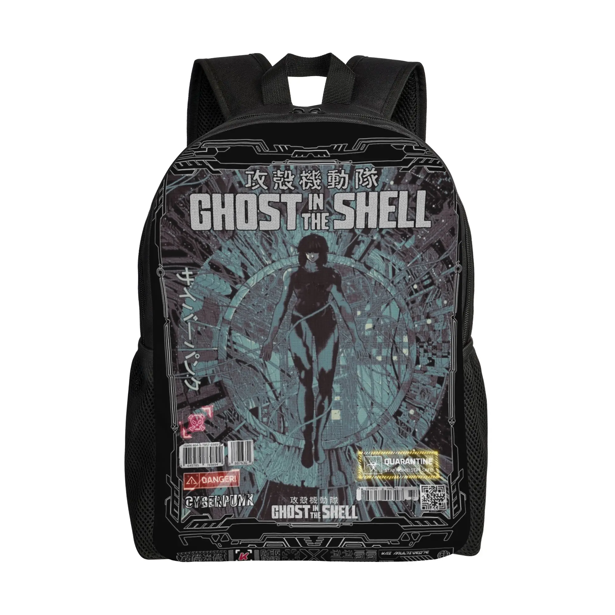 

Ghost in the Shell Backpack Anime Manga Travel Backpacks Female Modern School Bags Designer Pattern Rucksack