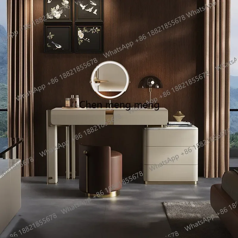 

Zq8000Minimal light luxury dresser, chest, vanity table, integrated storage, bedroom