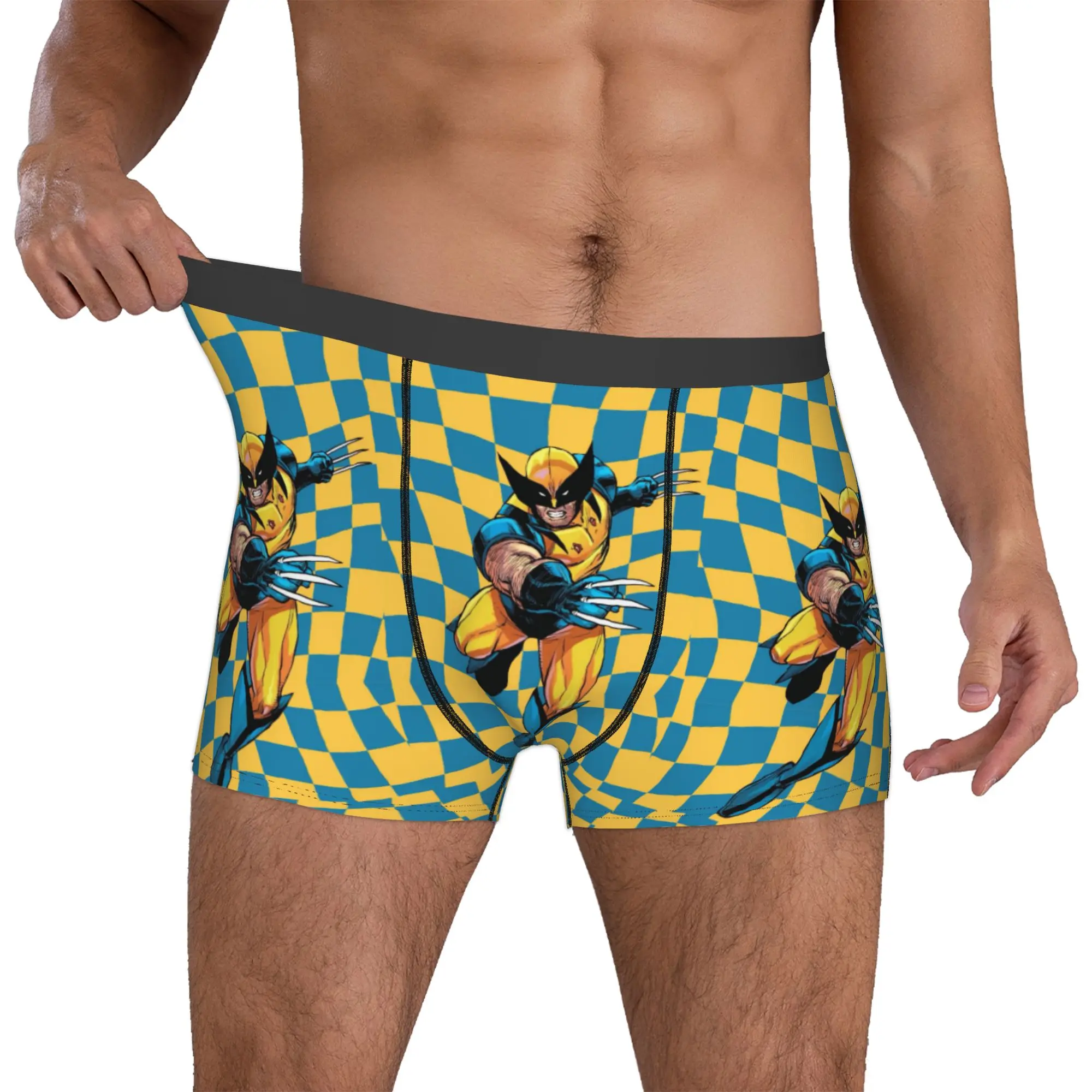 

Customized W-Wolverine Art Wallpaper Boxer Shorts For Homme 3D Printed Underwear Panties Briefs Soft Underpants
