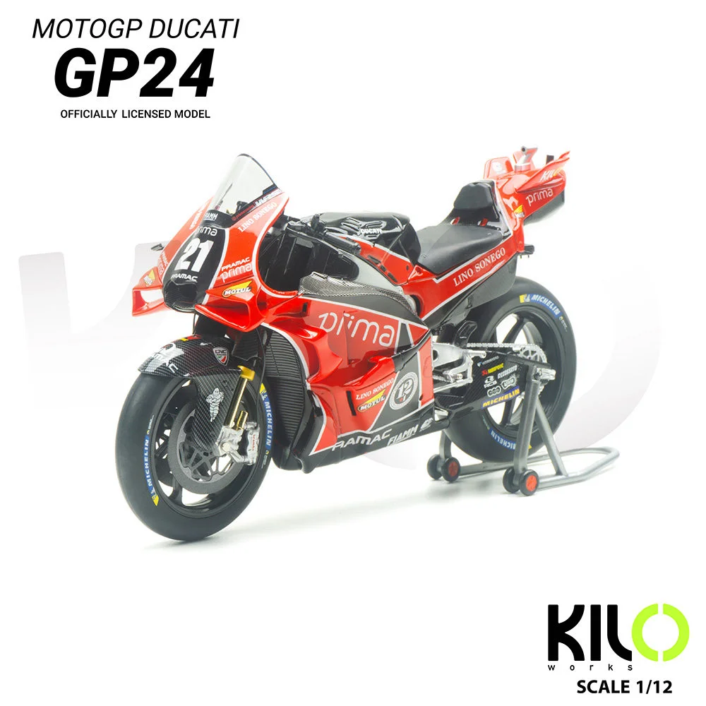オートバイ・バイク Prima Pramac Racing 1/12 89 MotoGP 2024 KILO 1:12 2024 MotoGP Pramac Racing GP24 Jorge Martin # 89