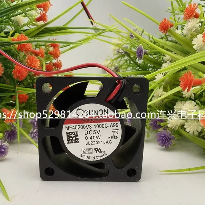 for SUNON Jianzhun MF40200V3-1000C-A99 4020 5V Cooling Fan for HVAC Equipment and General Cooling Applications