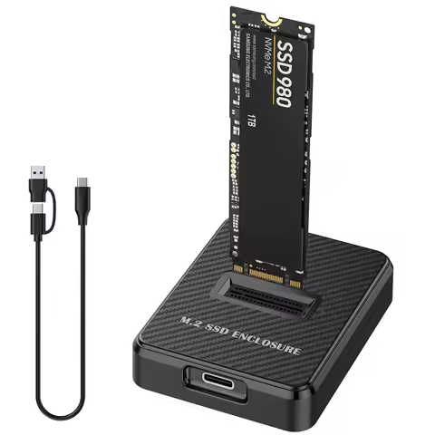 M.2 Hard Disk NVME Protocol NVME+ SATA Protocol SSD Enclosure Solid State HDD Box Laptop Notebook Extend Memory Adapter Case