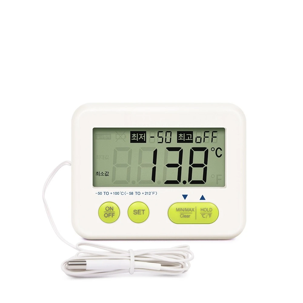 Large screen digital display mini thermometer can magnetically attract kitchen household electronic temperature detector