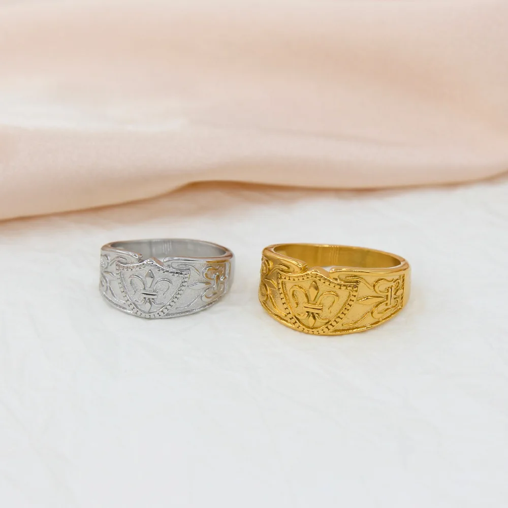 خاتم مستوحى من الدفة للنساء، طراز عرقي، ذهبي وفضي، عتيق، أنيق، متعدد الاستخدامات...