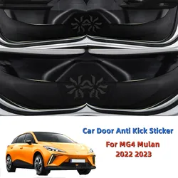 For MG4 MG 4 EV Mulan 2022 2023 Car Door Anti Kick Pad Sticker Waterproof Anti-scratch Leather Car Door Side Edge Film Protector