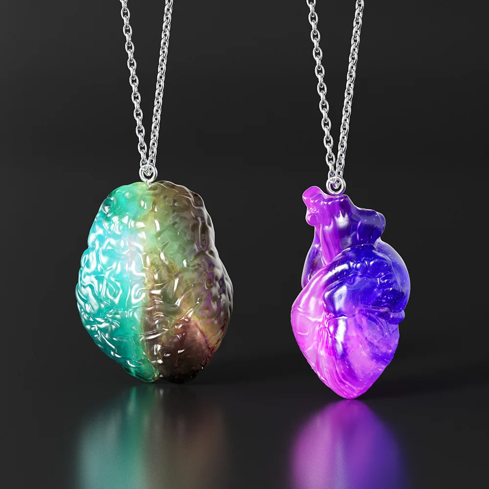 

Набор из 3 силиконовых форм в виде человеческих органов (сердце, мозг) для эпоксидной смолы, для украшения кексов, развивающие кухонные инструменты