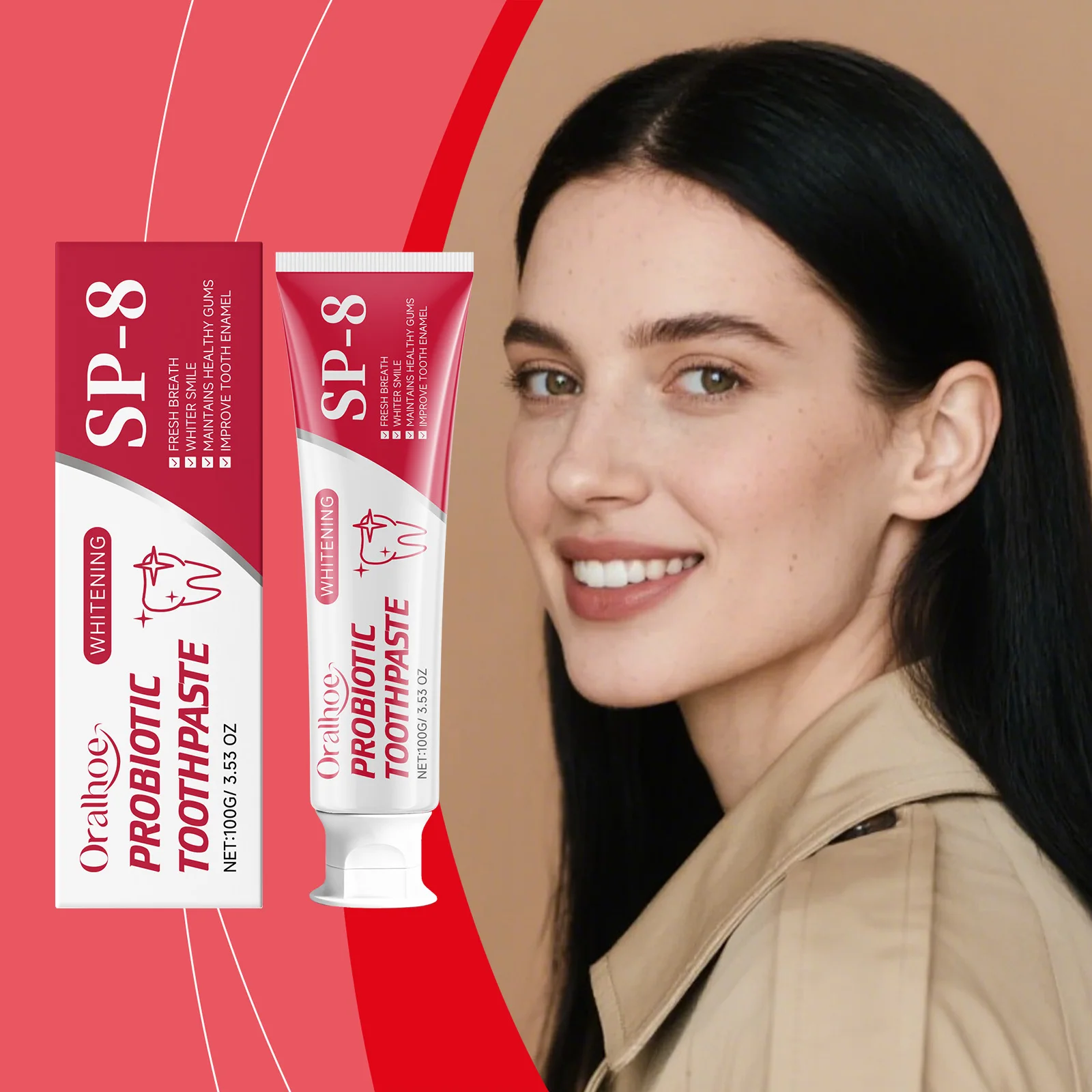 

Toothpaste Daily Teeth Cleaning Removes Oral Residue Freshens Breath Strengthens Enamel Whitens Teeth Gentle Comfort