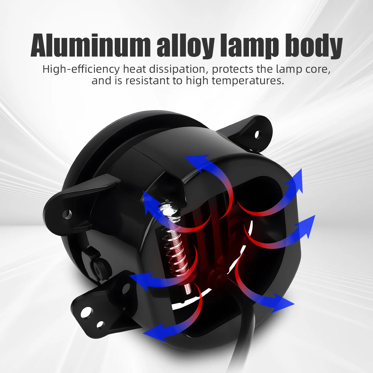 2PCS 4 Inch LED Fog Lights with White Angel Halo Eyes Work Light for Jeep Wrangler Truck ATV UTV White DRL Amber Turn Signal