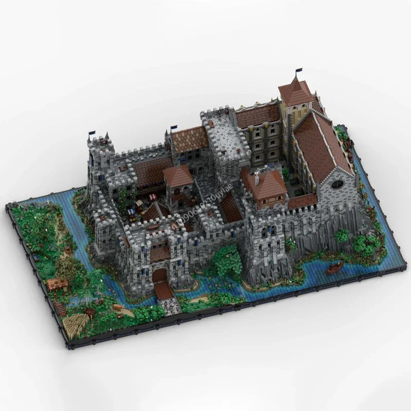 112744pcs Moc Complete Medieval Castle Model Moc Building Bricks Castle Modular DIY Sets Assembly Blocks   presents