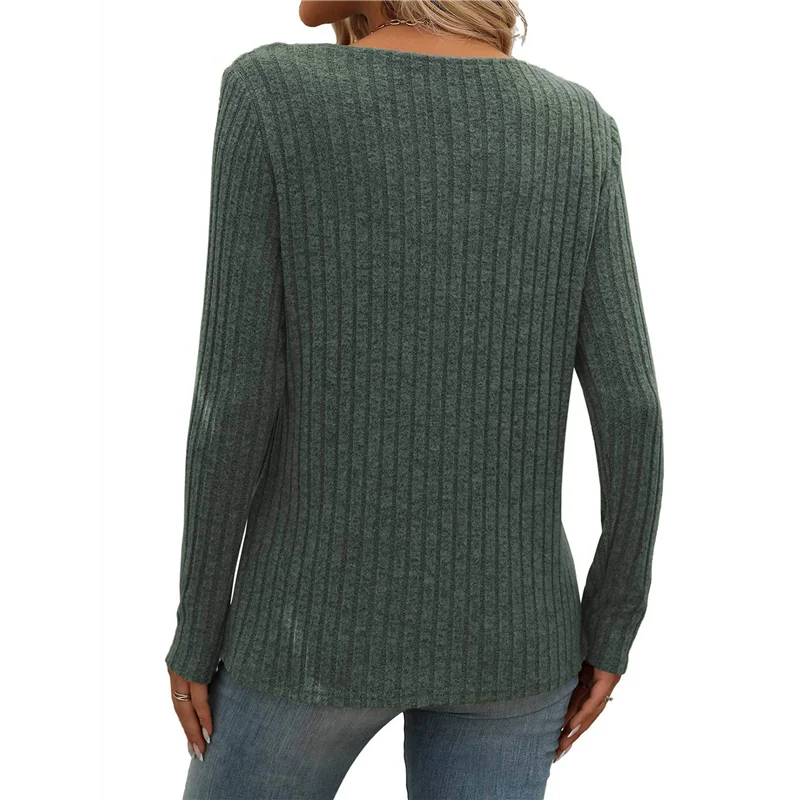 

ASDS-Long Sleeve Shirts For Women V Neck Fall Sweaters Dressy Casual Basic Tops Trendy Pullover