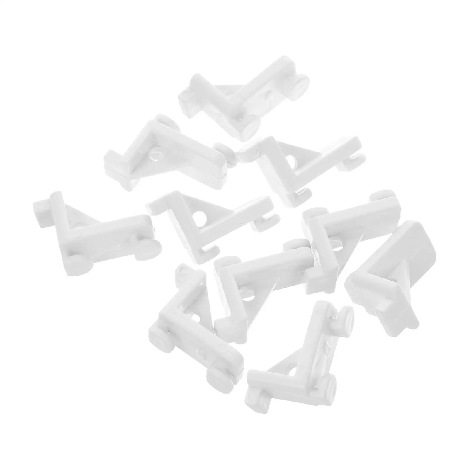 10 Pcs Refrigerator Buckle Commercial Shelf Clips Metal Shelving Freeze Freezer Partition Washable Easy Installation