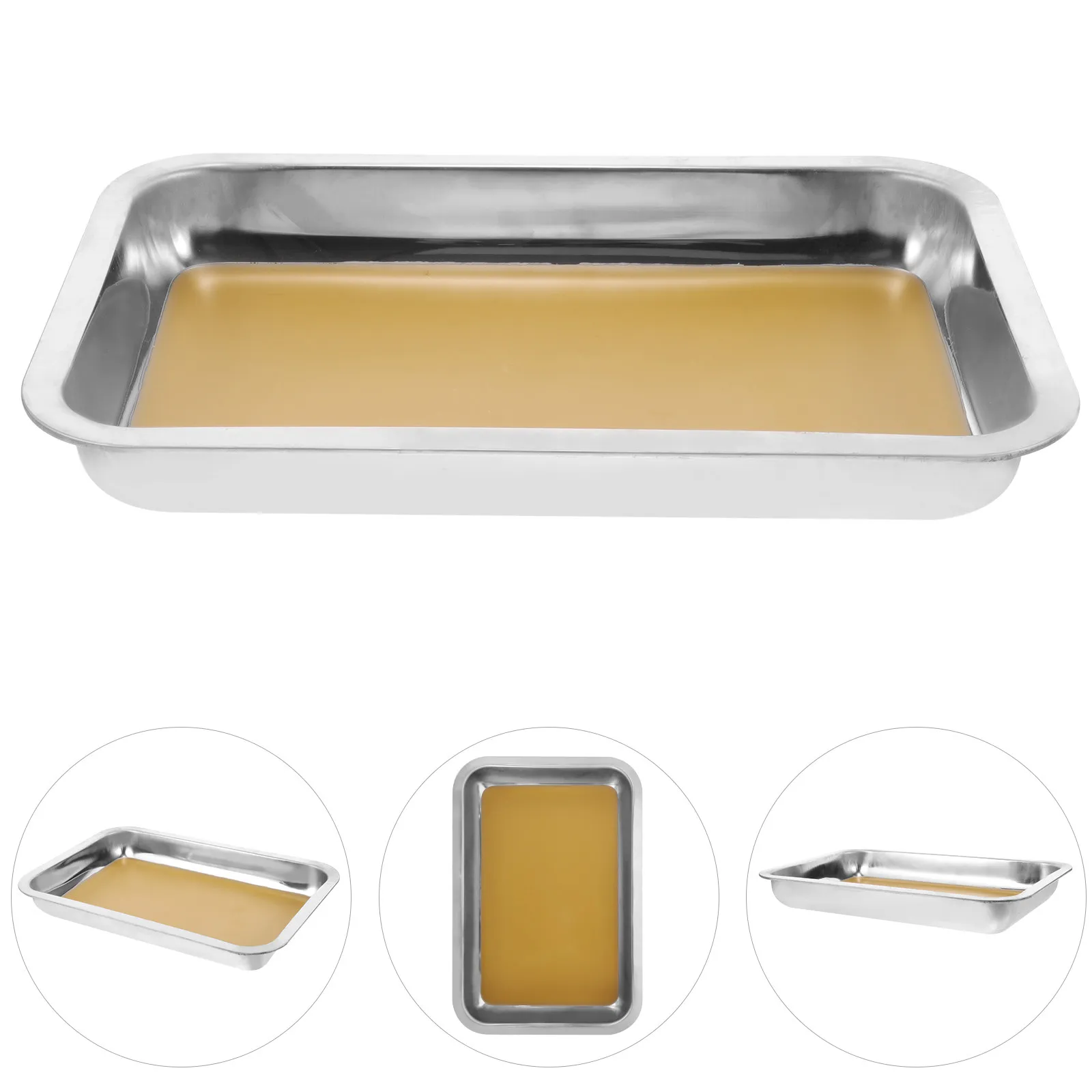 Dissecting Plate Stainless Steel Wax Dissection Tray Suitable for Biology Experiments Lab Dissection Pan Wax Tray
