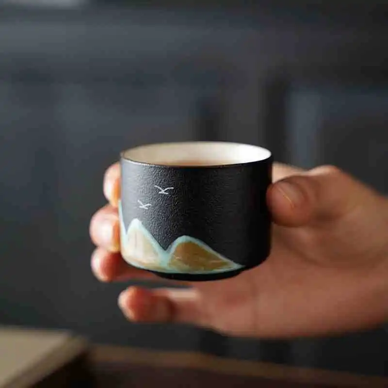 

Набор чайных чашек, креативная керамическая печь-трансформер, четырехцветная одинарная чашка, высококачественный сувенир для клиентов