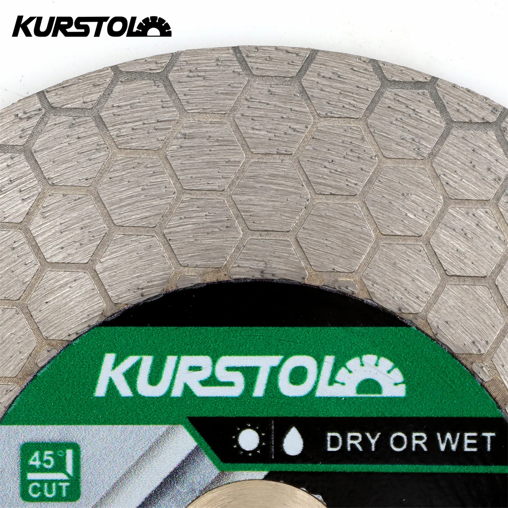 KURSTOL 105/115/125mm Diamond Cutting Grinding Disc Double-sided Cutter Granite Ceramic Grinder Marble Tile Cutting Saw Blade