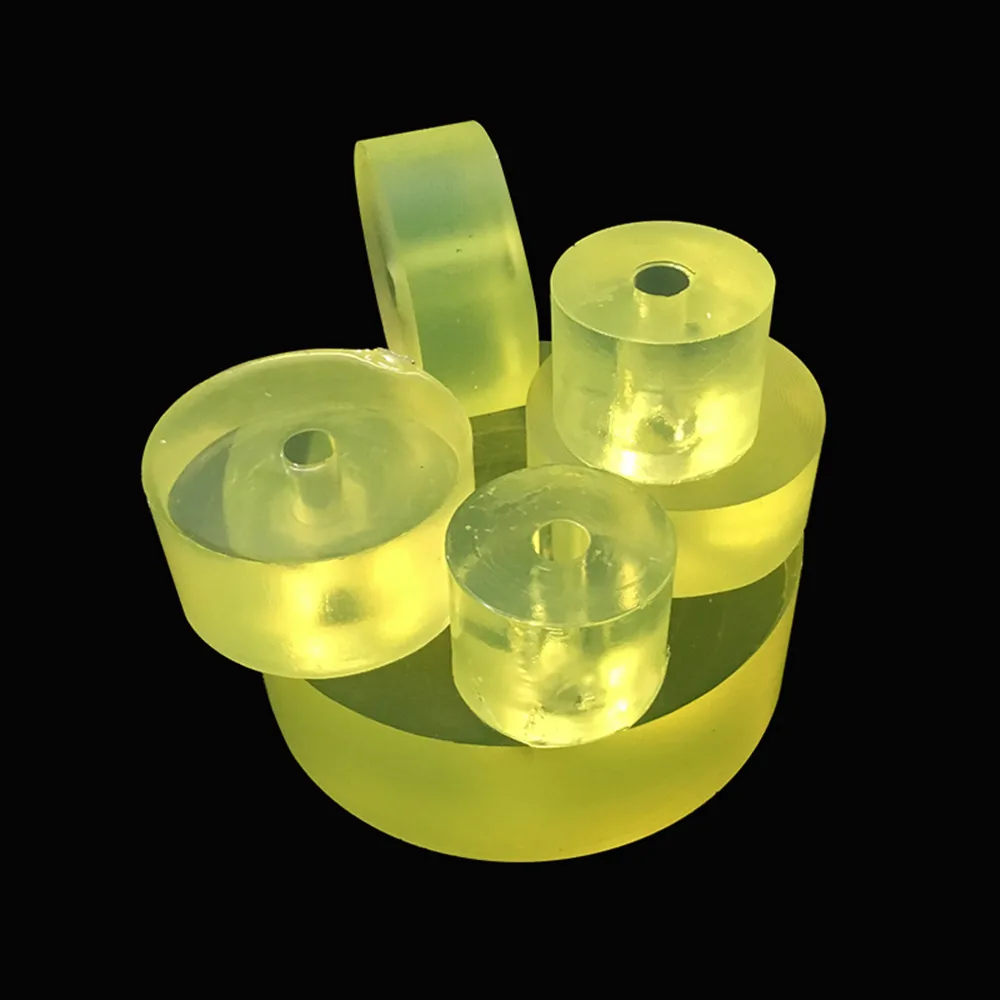 PU Polyurethane Pad Elastic Rubber Punching Pad Punchdown Mattress Block Round Sheet Shock Absorbing Abrasion Pressure Resistant