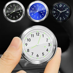 Luminoso orologio per Auto da moto Auto interno Stick-On Mini orologio impermeabile meccanica orologi al quarzo ornamento automatico accessori per Auto