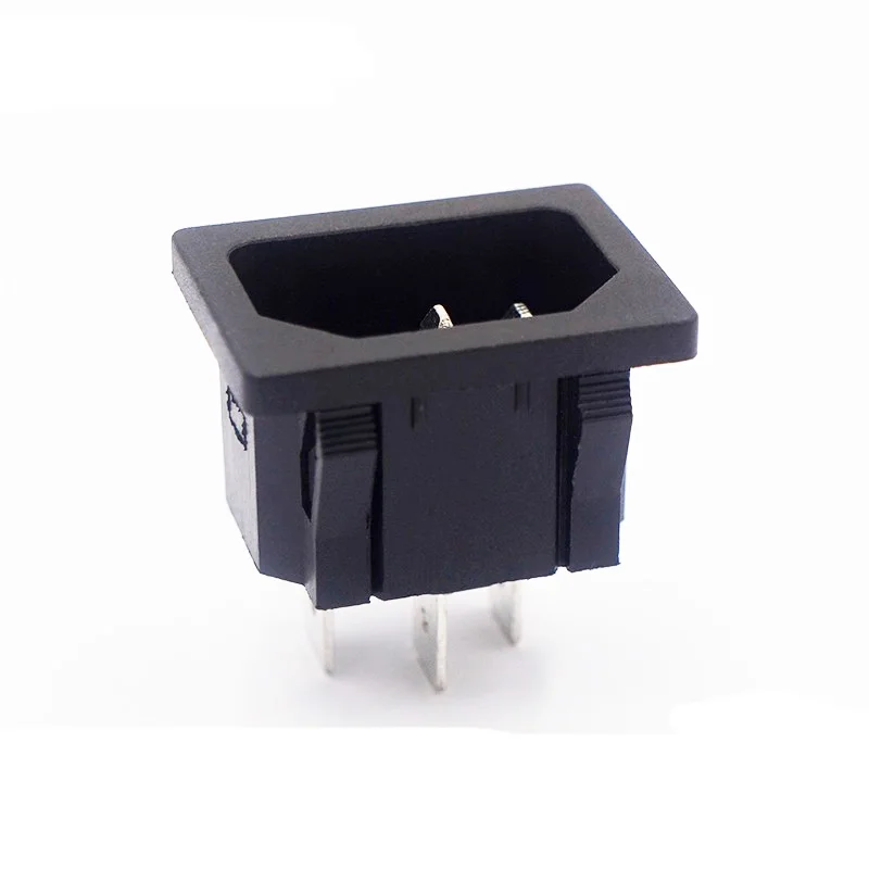 1~5PCS/LOT LZ-14-2B Pin card type AC power socket C14 high current 6.3-pin pin charging base CCC UL certified