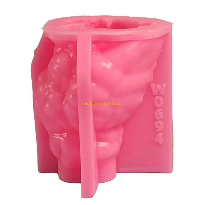 

P0UE 3D Owl Mould Silicone Molds Ornament Plasters Molds Soap Molds Casting Molds