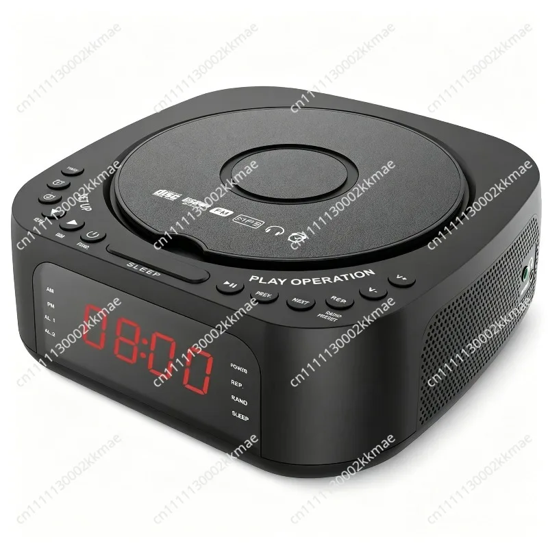New CD Player Integrated FM Radio Alarm Clock Bluetooth Speaker Home CD Player Music Player