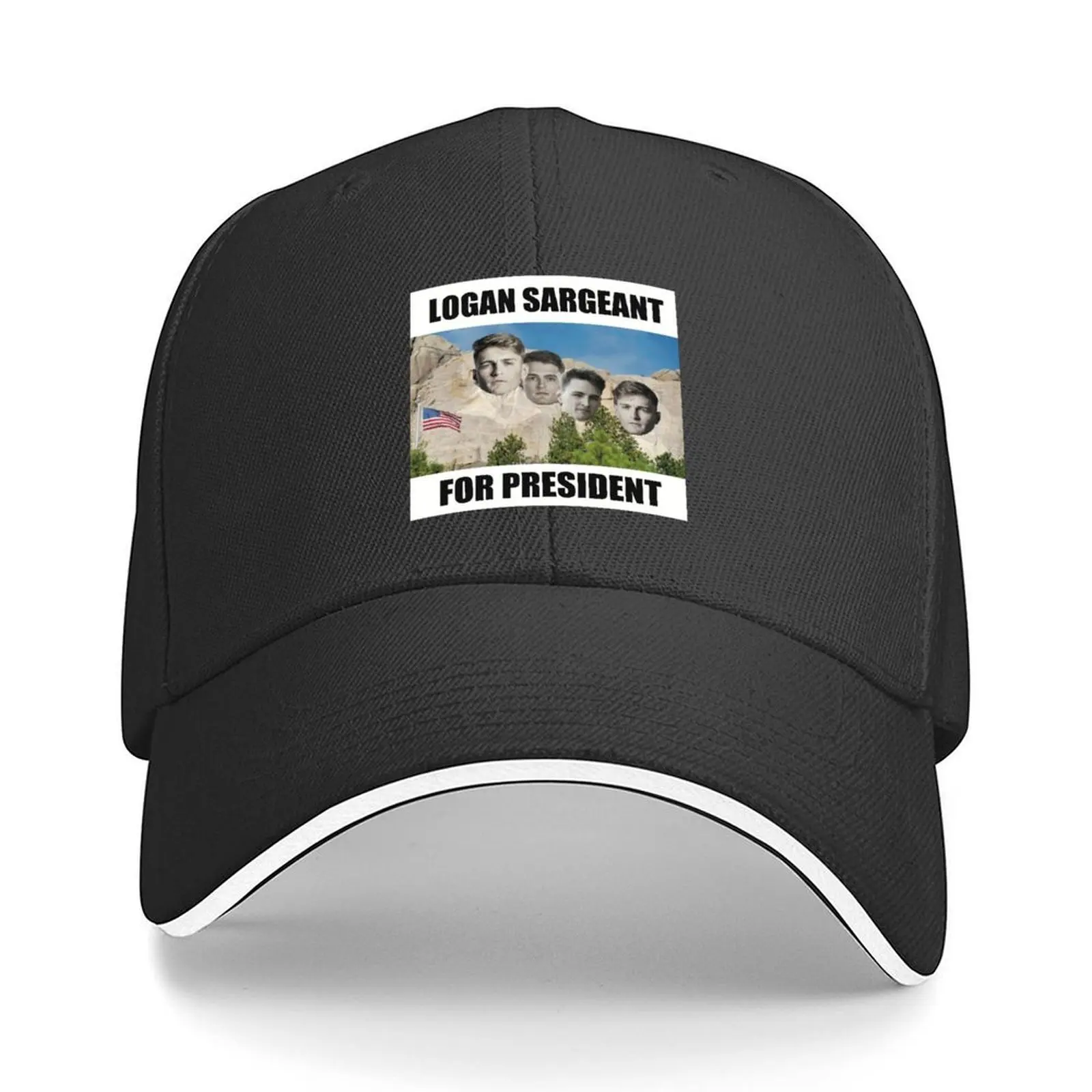 

F1 Driver Logan Sargeant for President - On Mount Rushmore Baseball Cap Funny hats hiking hat black Woman Men's
