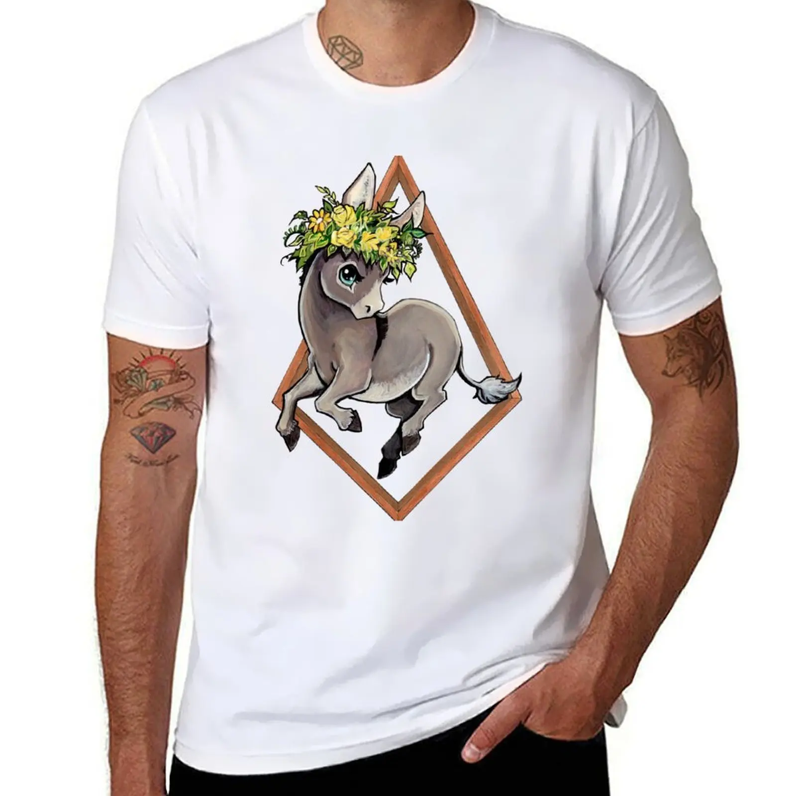 

Diamond Donkey T-Shirt t shirts cotton 100% mens graphic t shirts T-Shirt