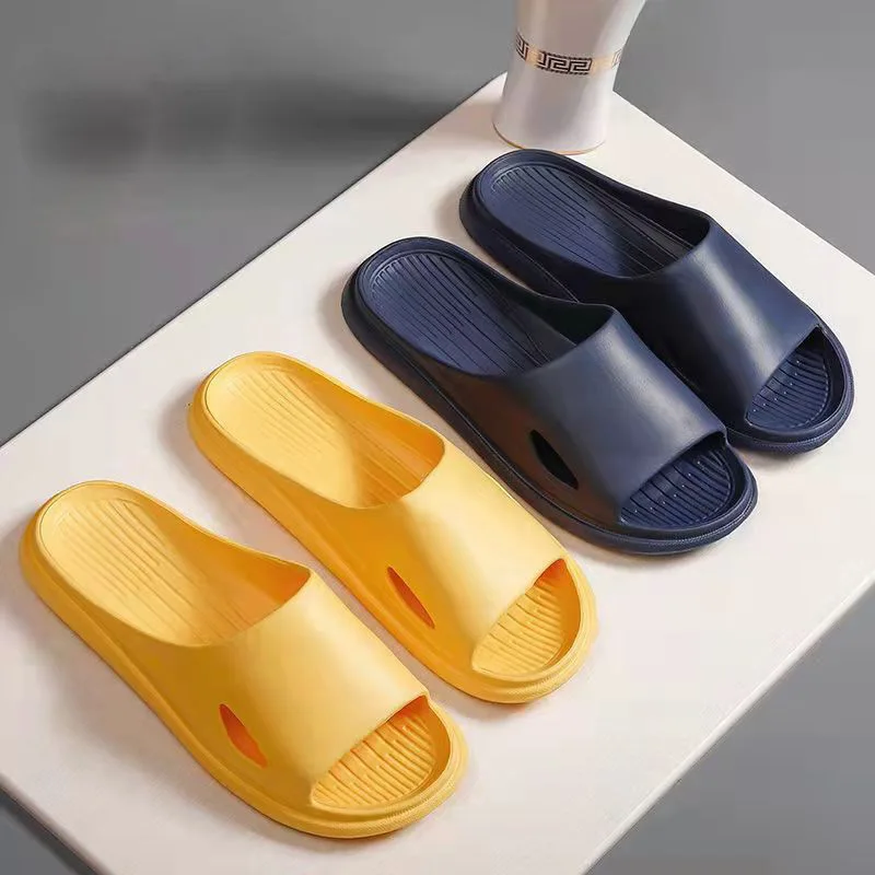 Cheap Eva Slippers Women Summer Home Bathroom Bath Simple Couple Home Slippers