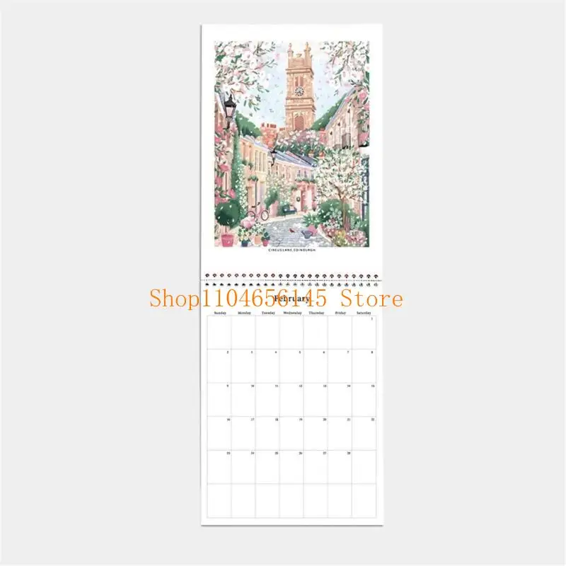 5asd 2025 Travel Checklist Calendar Twin-Coil Binding 2025 Monthly Calendar Planner