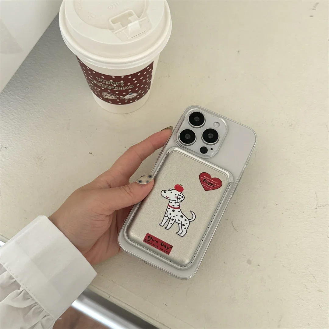 

Leather Phone Wallet Case For Magsafe Magnetic Card Holder Credit Card Pocket Bag Slim Phone Cover Unisex Mobile Accessories