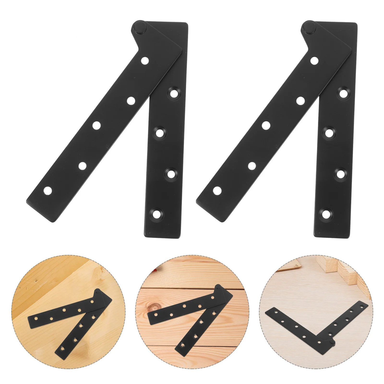 

2Pcs Thickened Heavy Duty Pivot Door Hinges Hidden Rotatable Invisible Hinges for Cabinets Interior Doors Concealed Detachable