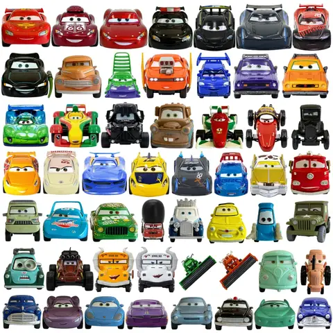 #NEW Children Car Pixar Cars 2 3 Lightning McQueen Fillmore Frank 1：55 Metal Model Racing Car Toy Children's Birthday Gift