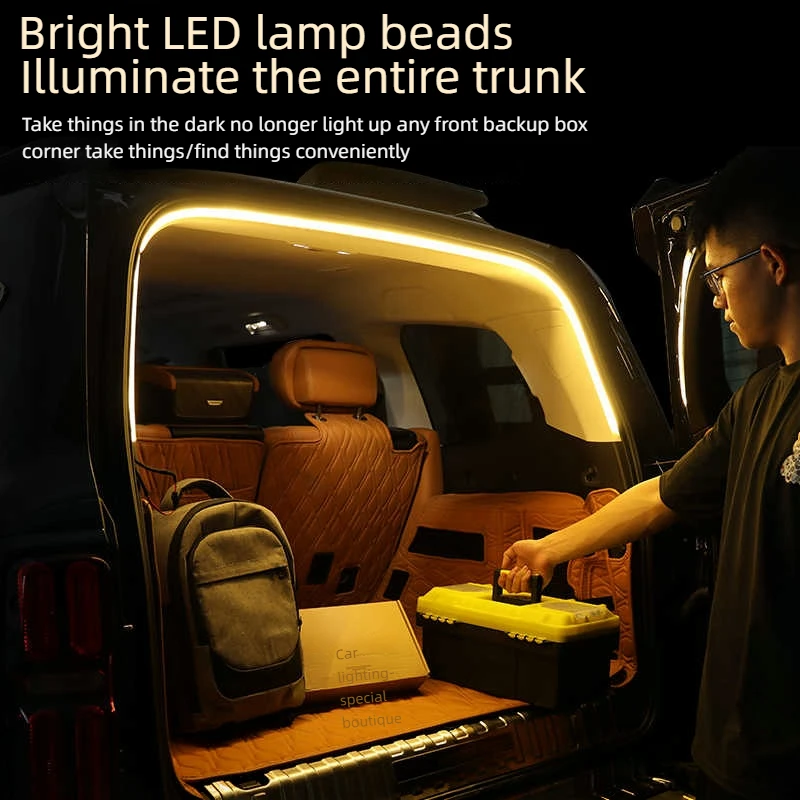 For Great Wall Tank 500 Trunk Lighting Car Atmosphere Lights Trunk Atmosphere Lights Decorative Lights LED Light Accessories