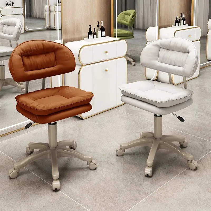 beauty salons use adjustable backrest chairs, beauty stools, adjustable pulleys for hair, nail, eyelash, and high stools