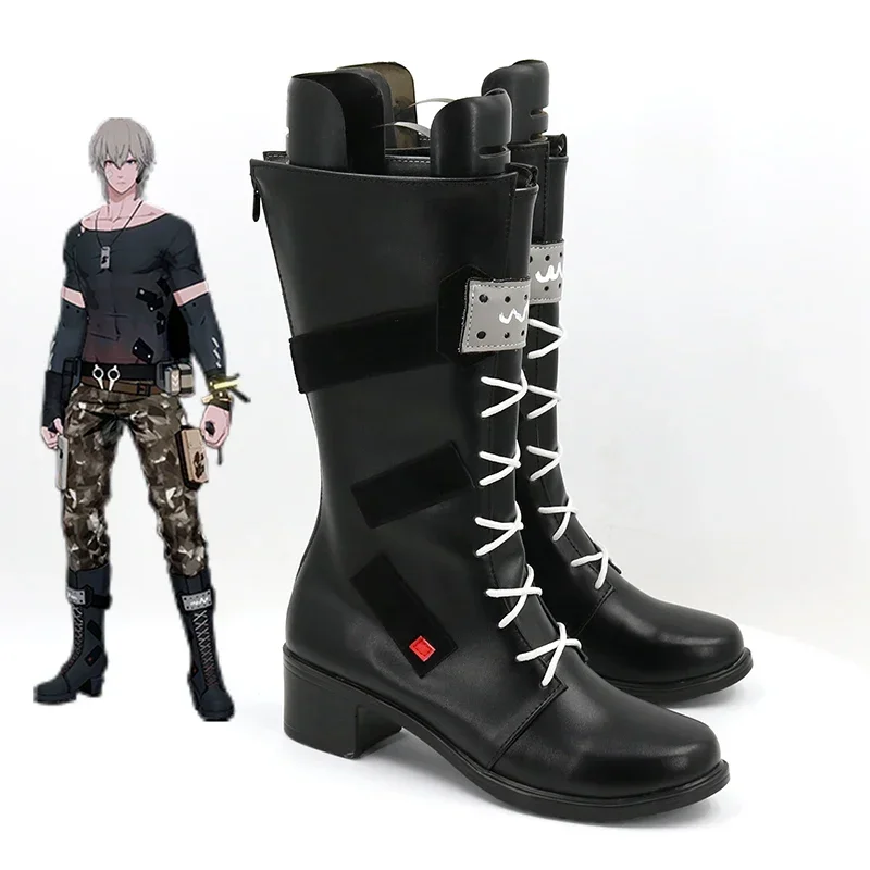 Game GRAY RAVEN PUNISHING Watanabe Astral Cosplay Shoes Halloween Carnival Boots Cosplay Prop Anime PU Leather Shoes Custom Made