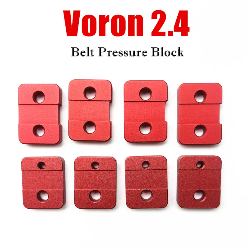 8pcs/set Voron 2.4 Belt Pressure Block / Holder, CNC Process - 3D Printer Parts