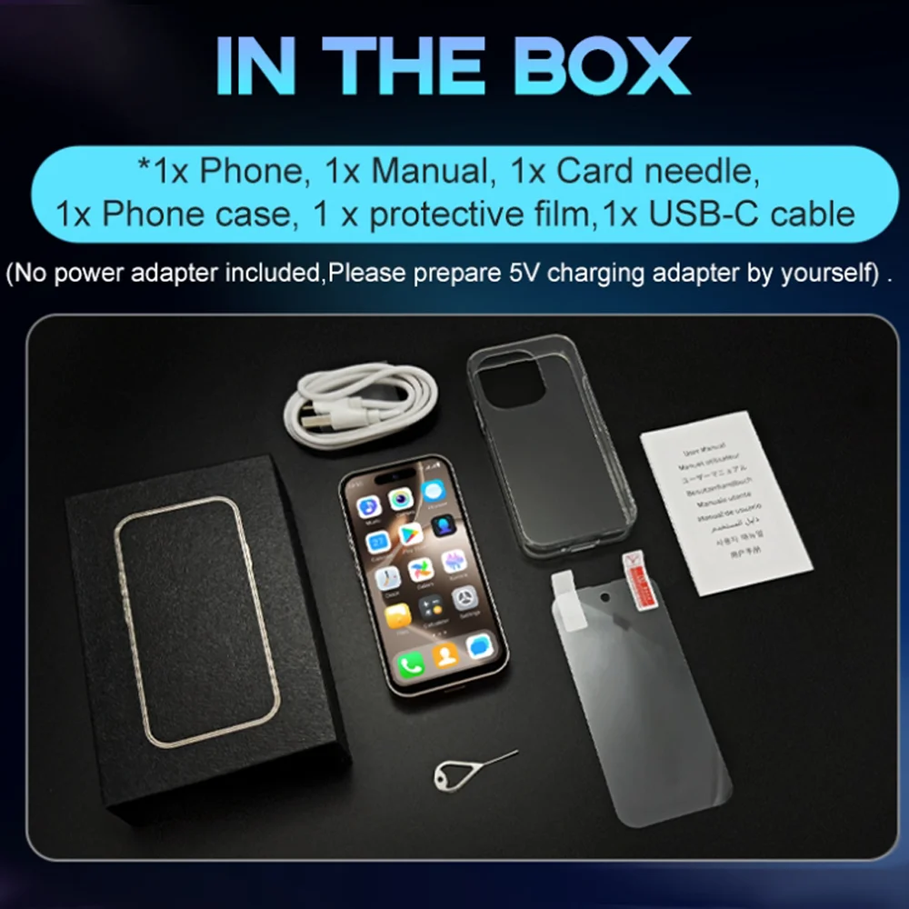 New ONEMYTH M16 Pro 4.0" HD Screen Mini Smartphone 3G with Face Recognition 2GB RAM 16GB ROM Dual SIM  2000mAh Large Battery