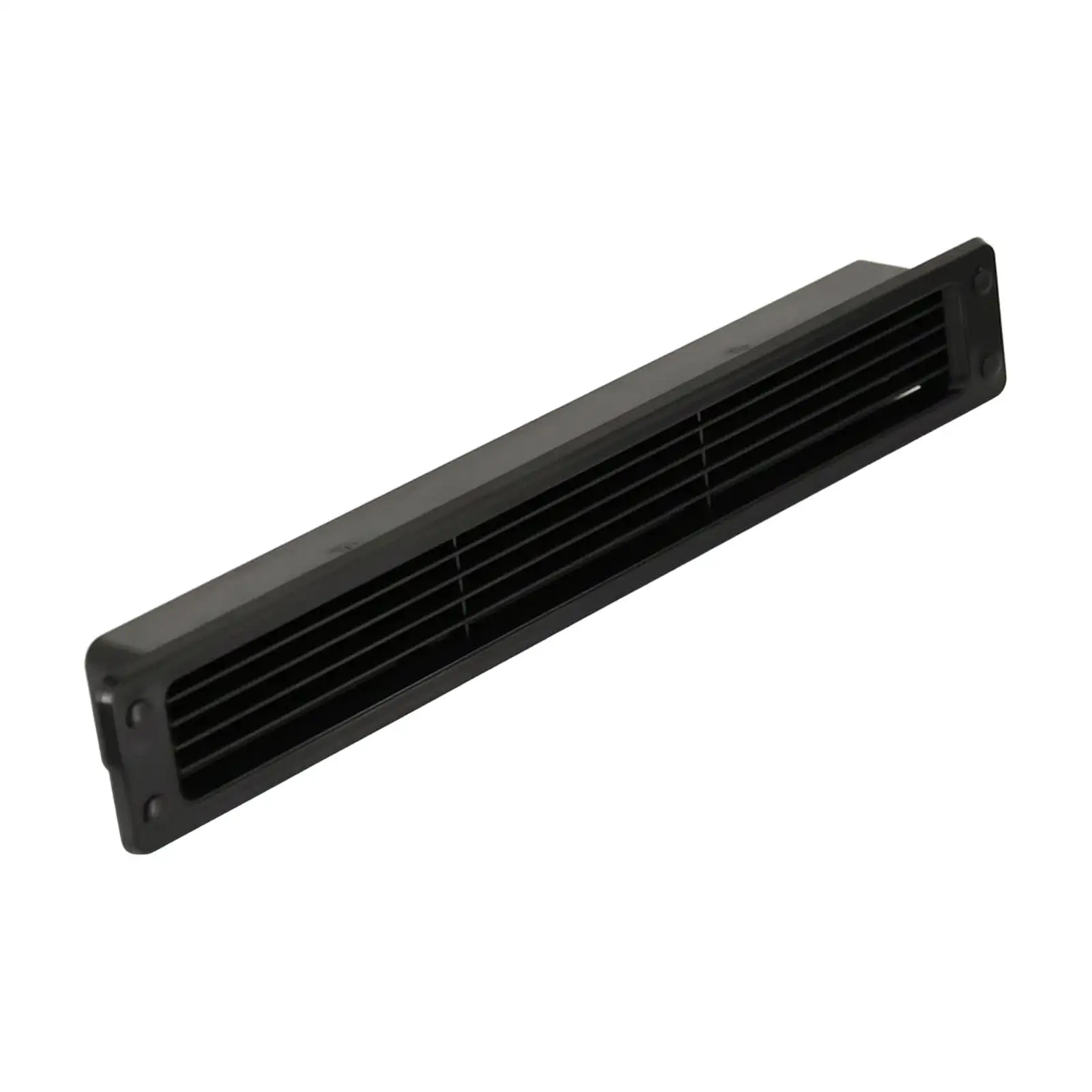 RV Camper Side Exhaust Vent Grille Black Plastic Louver Air Outlet for Boat Trailer Cabin Wall
