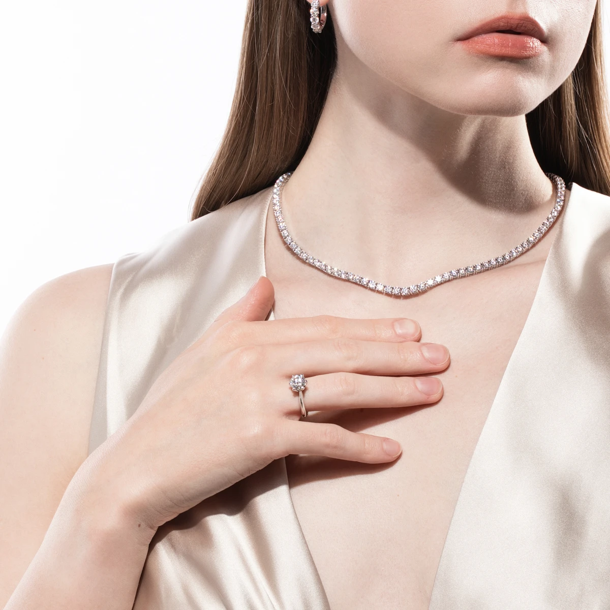 AnuJewel 1-5ct خاتم الخطوبة