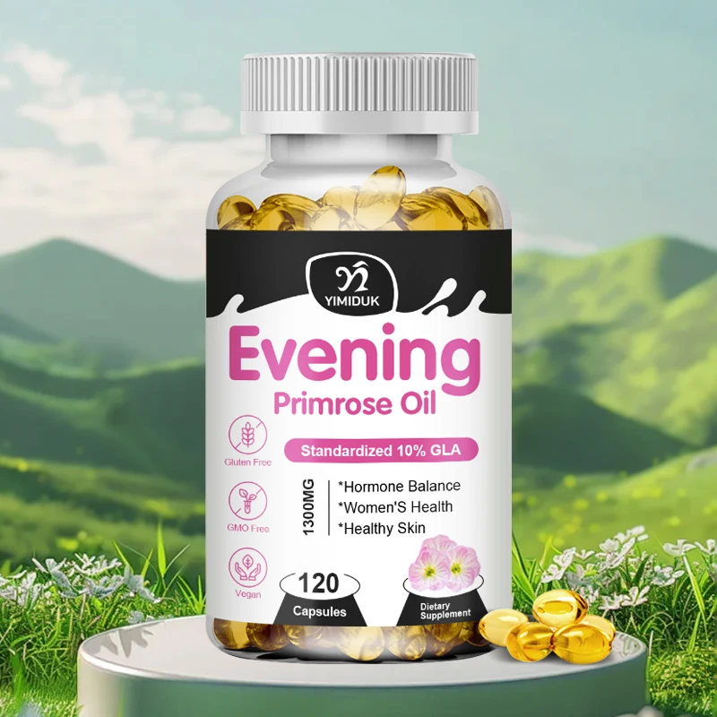 Evening Primrose Oil Capsule Balance Endocrine Healthy Skin&Cardiovascular Health Hormone Support