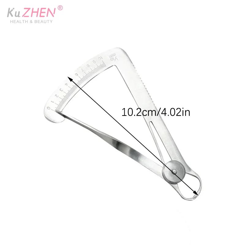 1 قطعة مسطرة فرجار تقويم الأسنان لقياس تاج الشمع من الفولاذ المقاوم للصدأ قياس 0-10 مللي متر أدوات أدوات جراحية لطب الأسنان