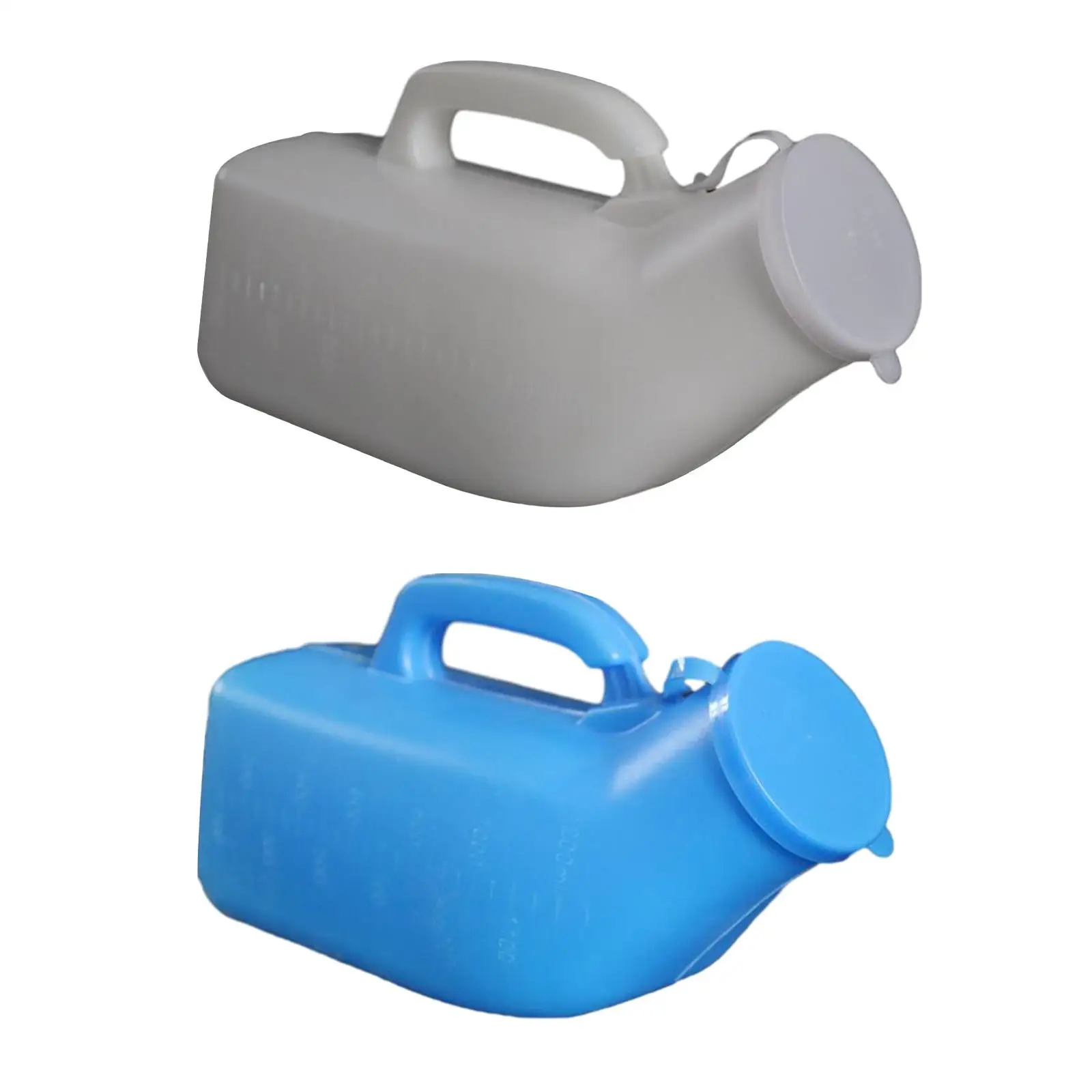 Portable Men Urinal Pee Bottle Large Capacity Leakproof Bedside Pot with Lid for Seniors Car Camping Outdoor