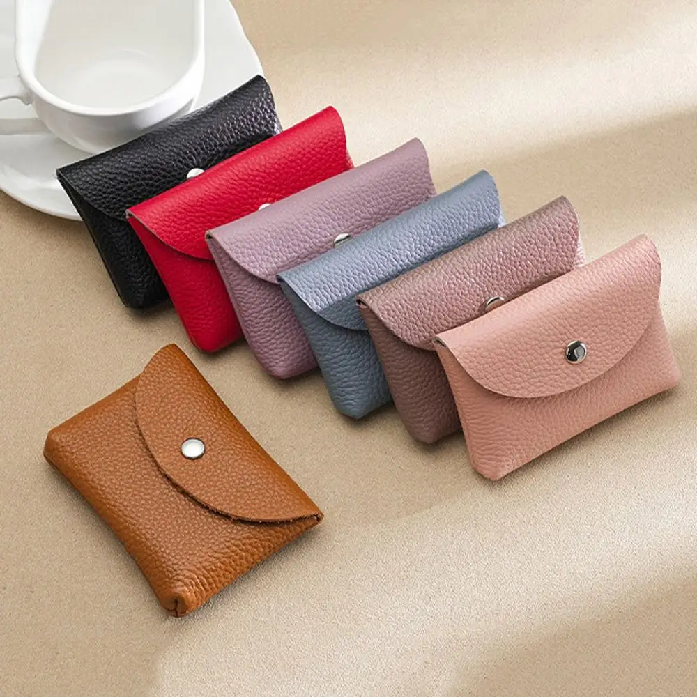 Zipper Purse Wallets Women PU Leather Coin Purse Men Casual Portable Money Bag Card Holders Simple Multi-function