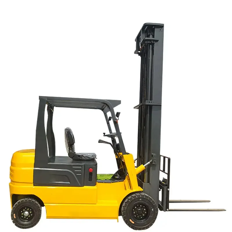 Mounted small electric four-wheel forklift, all-electric hydraulic handling forklift
