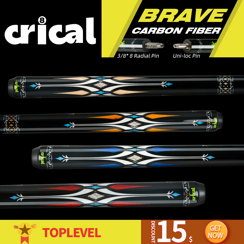 

Uniloc-Professional Billiard Cue with Radial Pin Joint Technology, Carbon Fiber Cue Uniloc, 11.5mm, 12.5mm Tip, 8*8