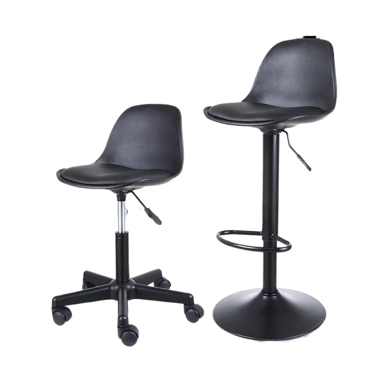 Anti-static Backrest Air Rod Lift Stool Bar Chair School Barber Shop Beauty Salon Workshop Factory Rotating Work Stool