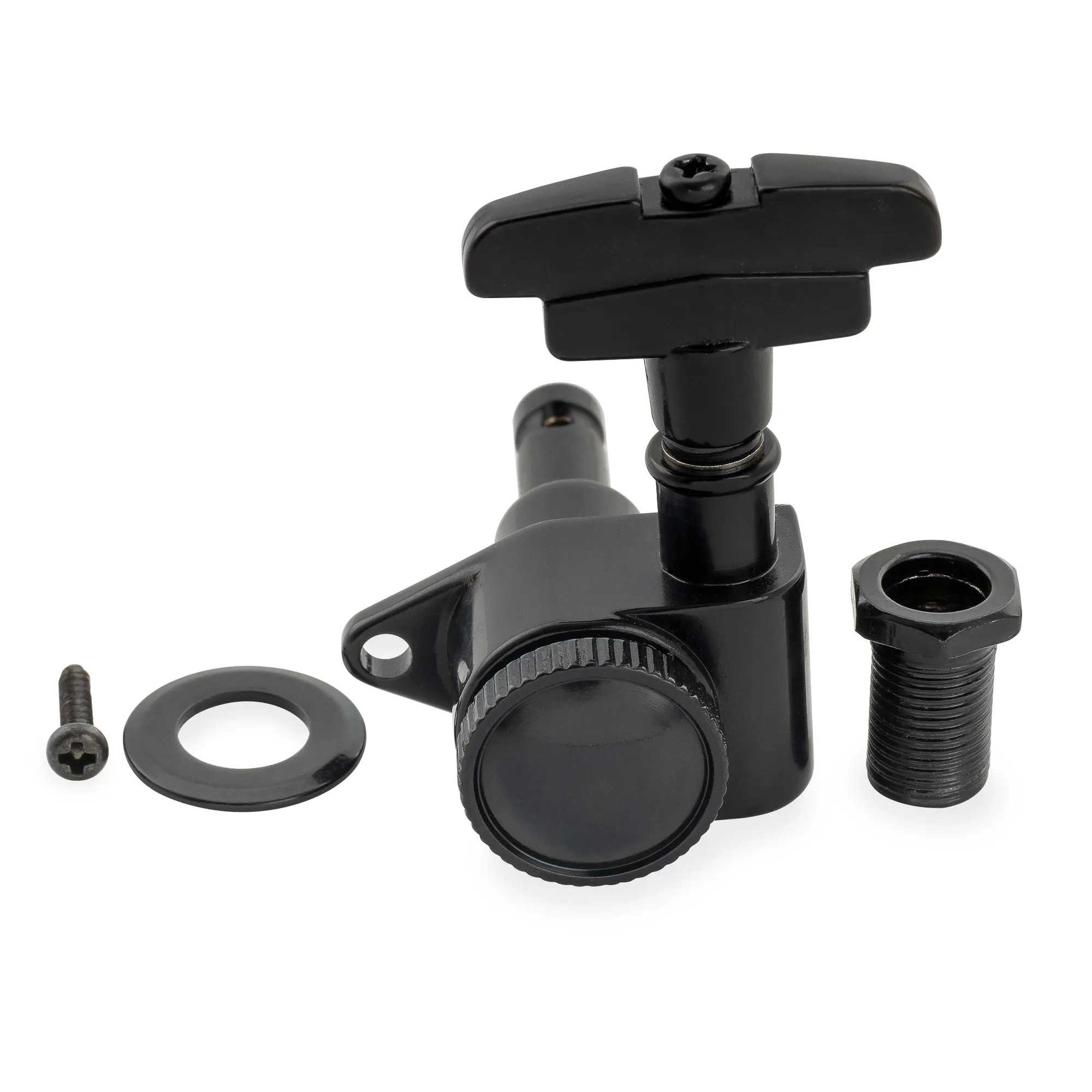 

Musiclily Pro R18K 18:1 Full Sealed Locking Machine Head Tuner Tuning Peg Key with GR-Style Button for Acoustic Electric Guitar