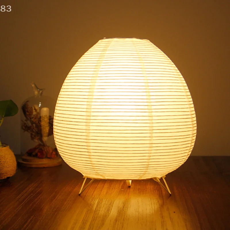 

Japanese Lantern Led Table Lamp Living Room Bedroom Bedside Rice Paper Lights Study Homestay Art Creative Decor Table Lights