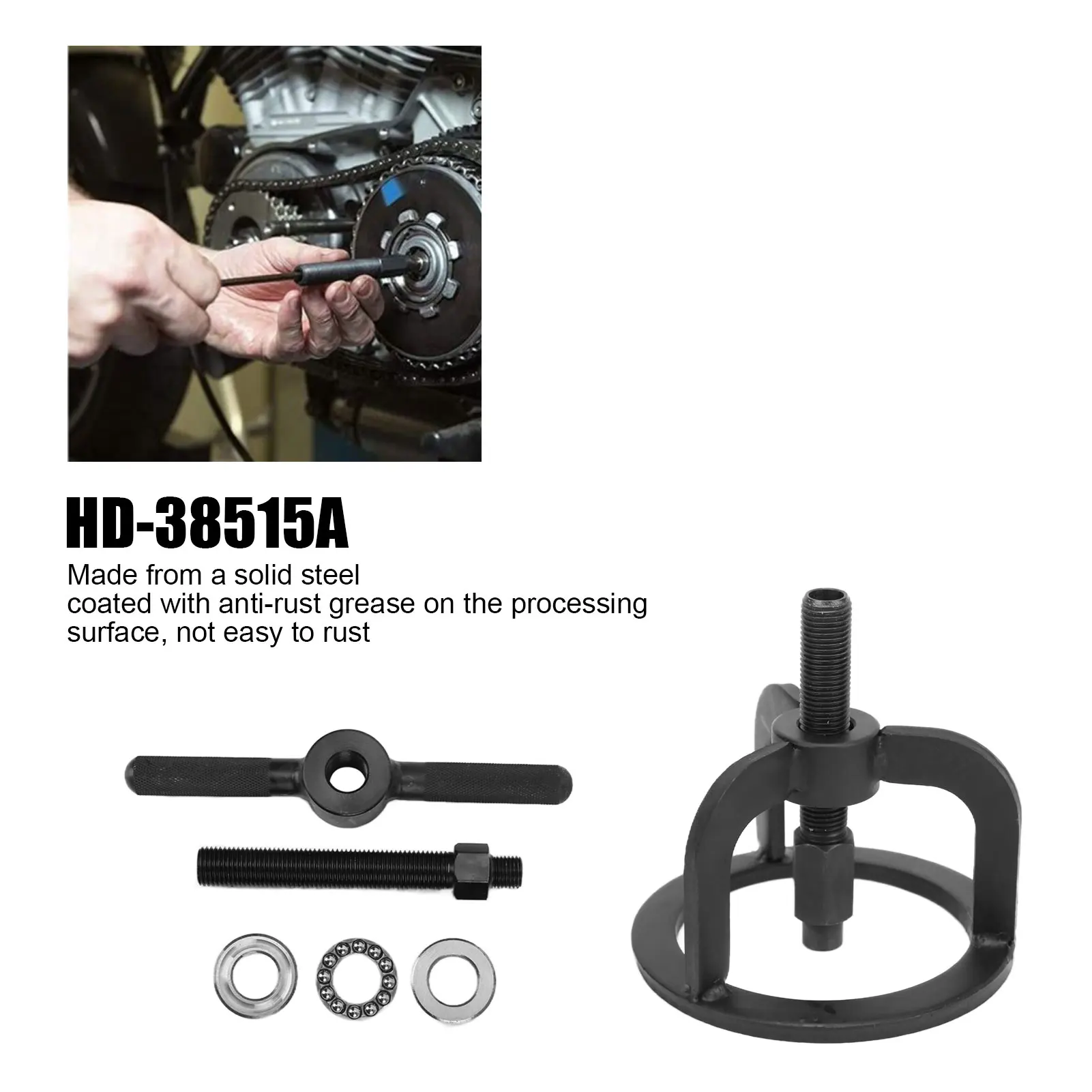 Motorcycle Clutch Spring Compressor Compression Tool Removing Installing Set HD‑38515A Replacement