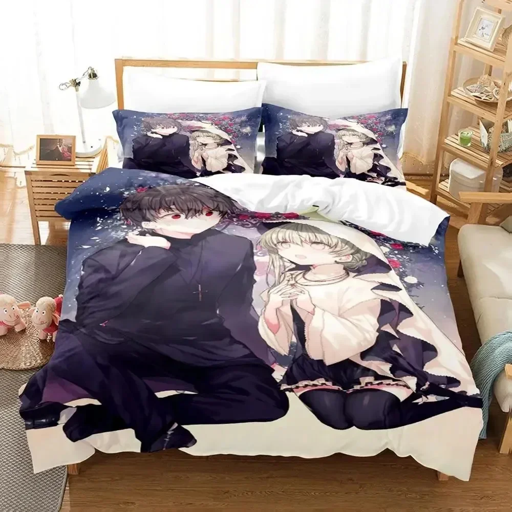 Anime Saint Cecilia Pastor Lawrence Bedding Set Duvet Cover Bed Set Quilt Cover Pillowcase Comforter king Queen Size Boys Adult