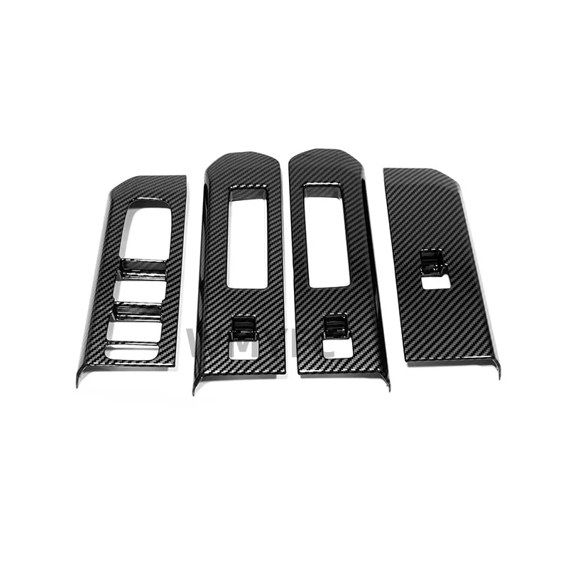 Window Switch Panel Trim For Toyota Hilux Travo 2026- Right Hand Drive Anti-Scratch Door Window Control Frame Interior Protector
